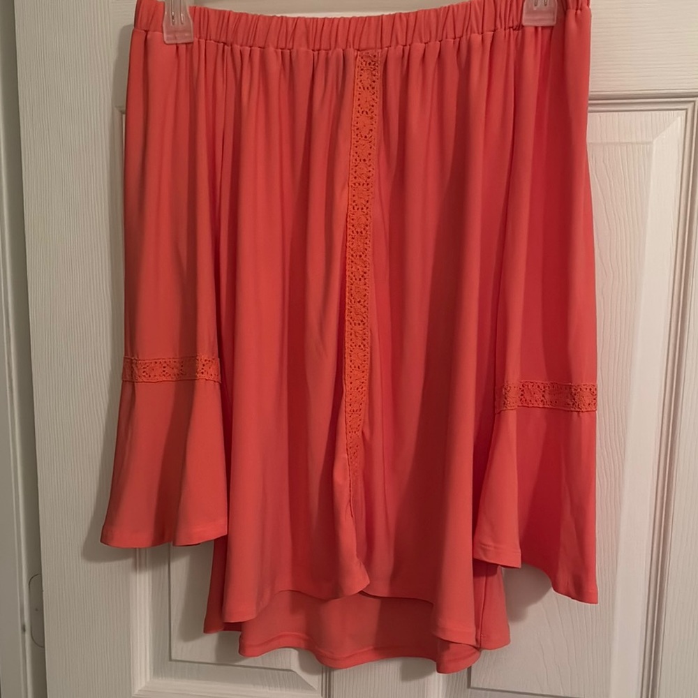 Coral Flowy Women's Skirt